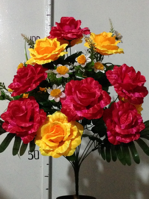 Искусственные цветы Роза мелкий нарцисс