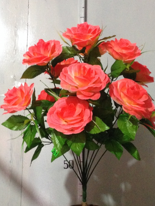 Искусственные цветы Роза куст -13
