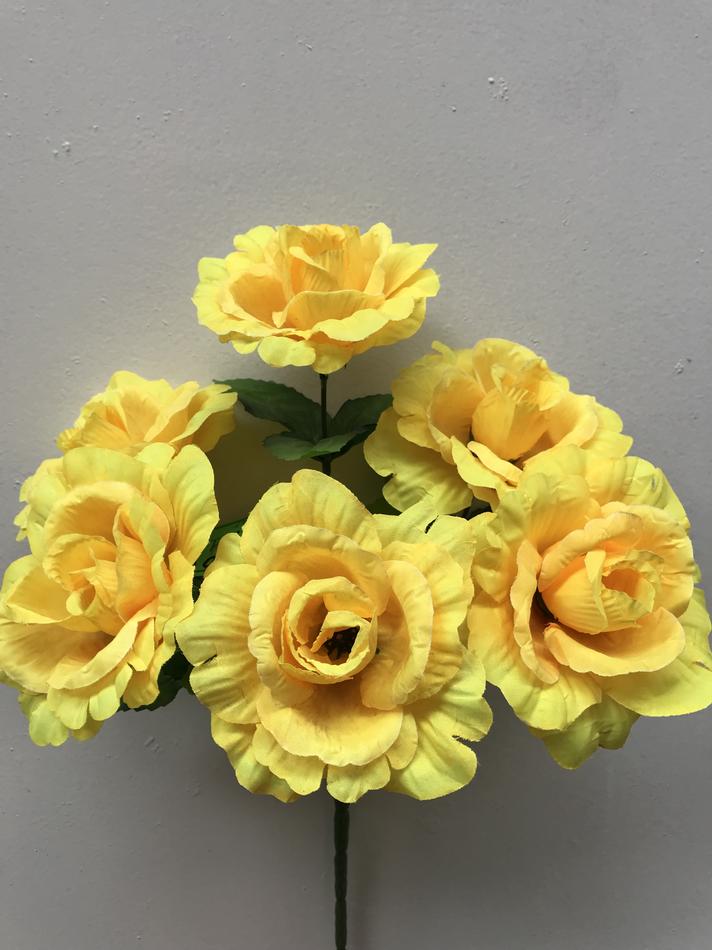 Искуственные цветы Роза низкая -6