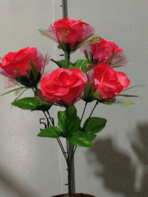 Бутон фатин атласный -6