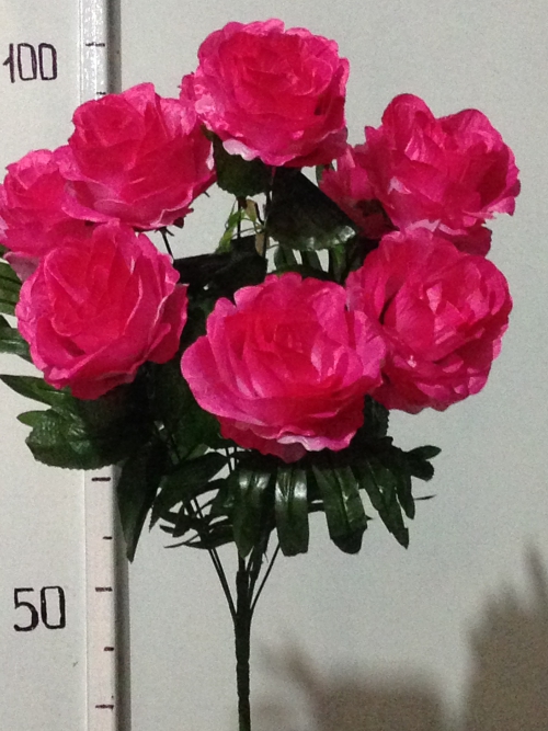 Бутон большой атласный с папоротником-10