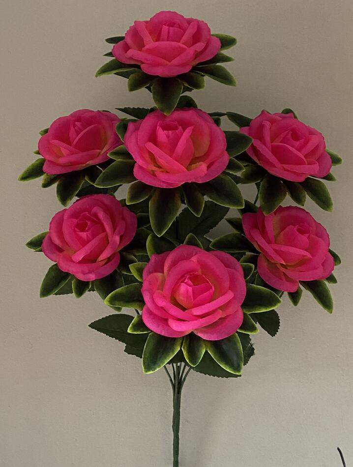 Роза круглая с листом не пресс 7 ка