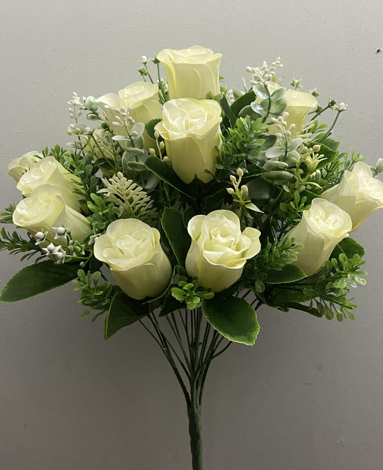 Бутон вазон кремовий