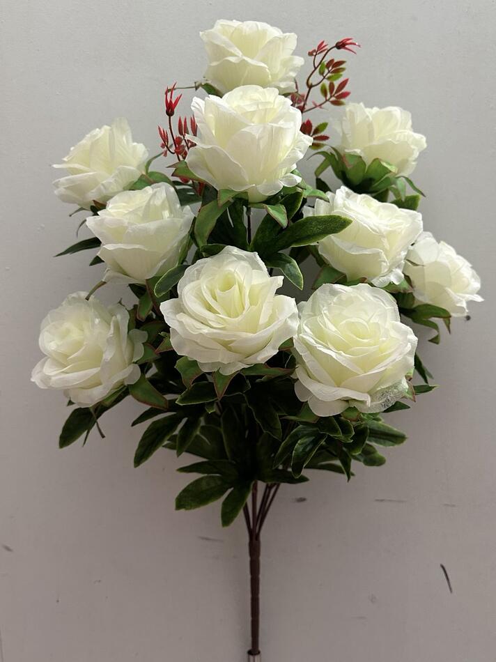 Роза 10 ка кремова