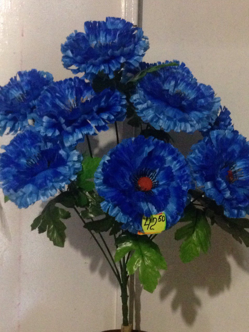 Искуственные цветы Гвоздика крупная атлас - 9 ка