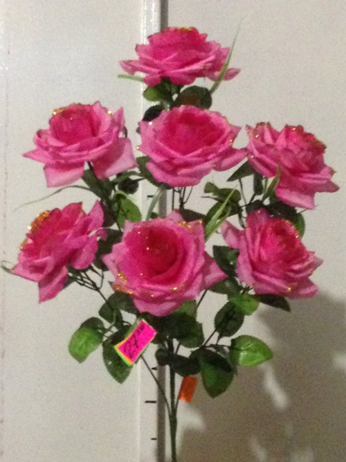 Искусственные букеты Роза острая с золотом