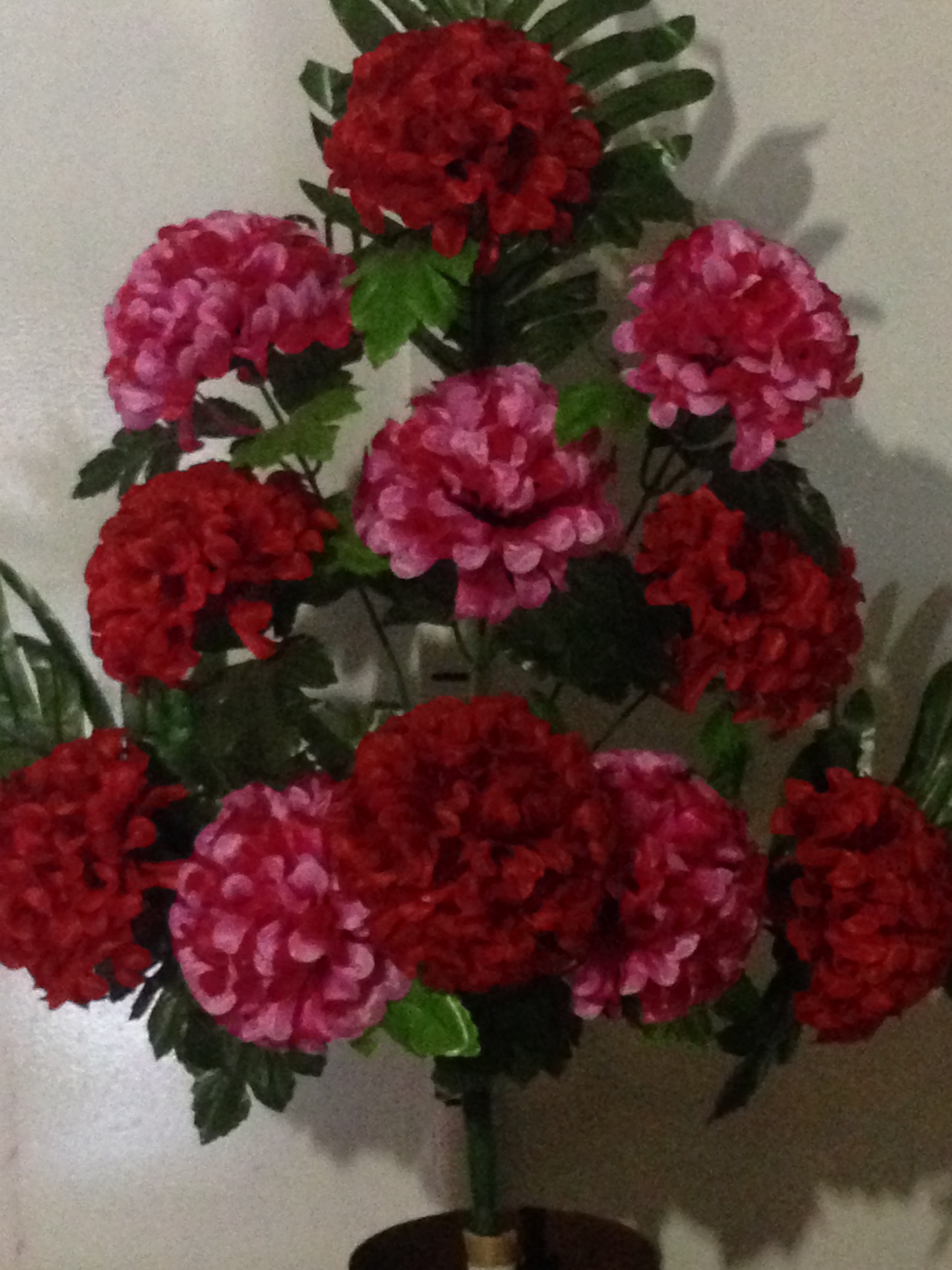 Искусственные цветы Калинка односторенная атлас