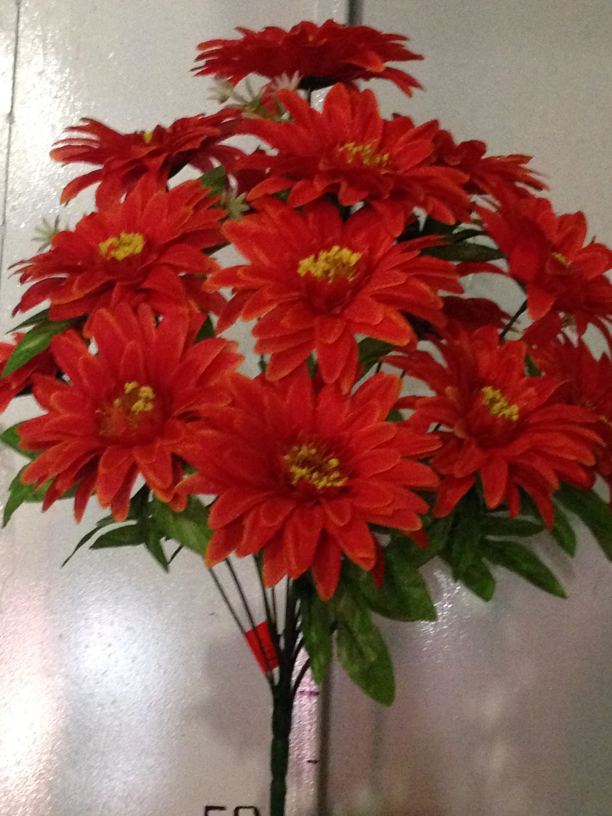 Искуственные цветы Ромашка цветная 14 ка