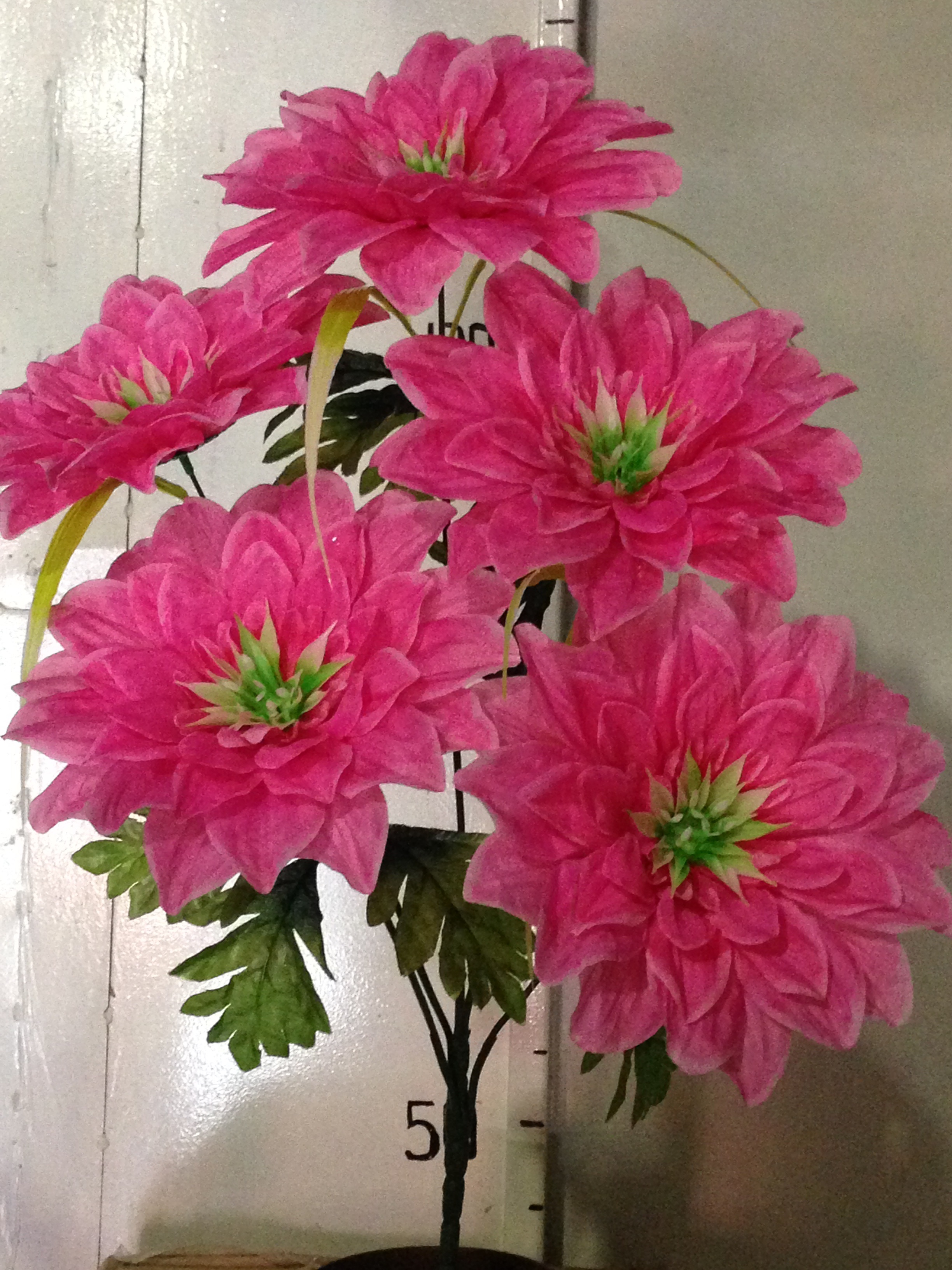 Искуственные цветы Георгина 5 ка с добавкой