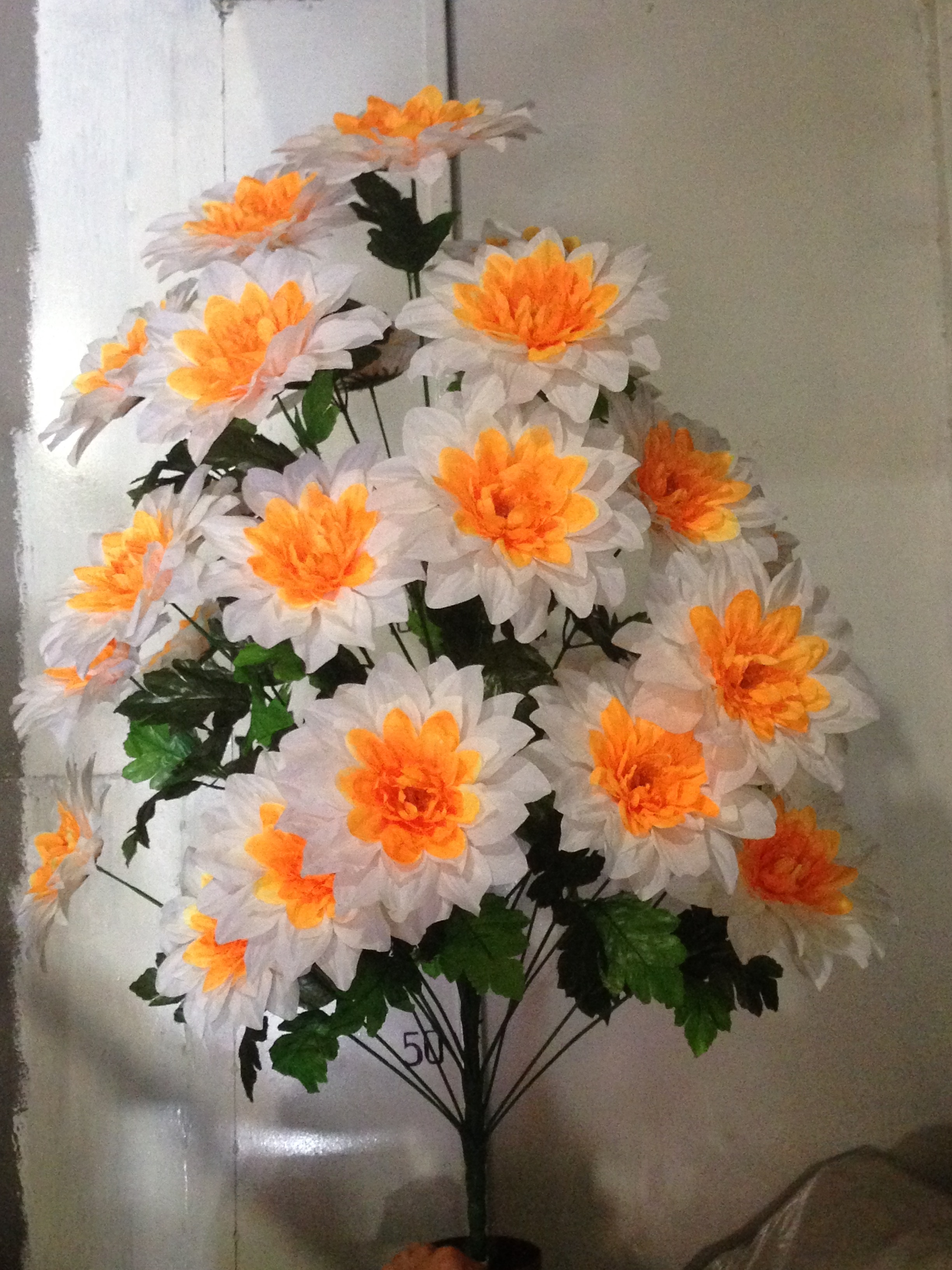 Искуственные цветы оптом Георгина большая 28 ка