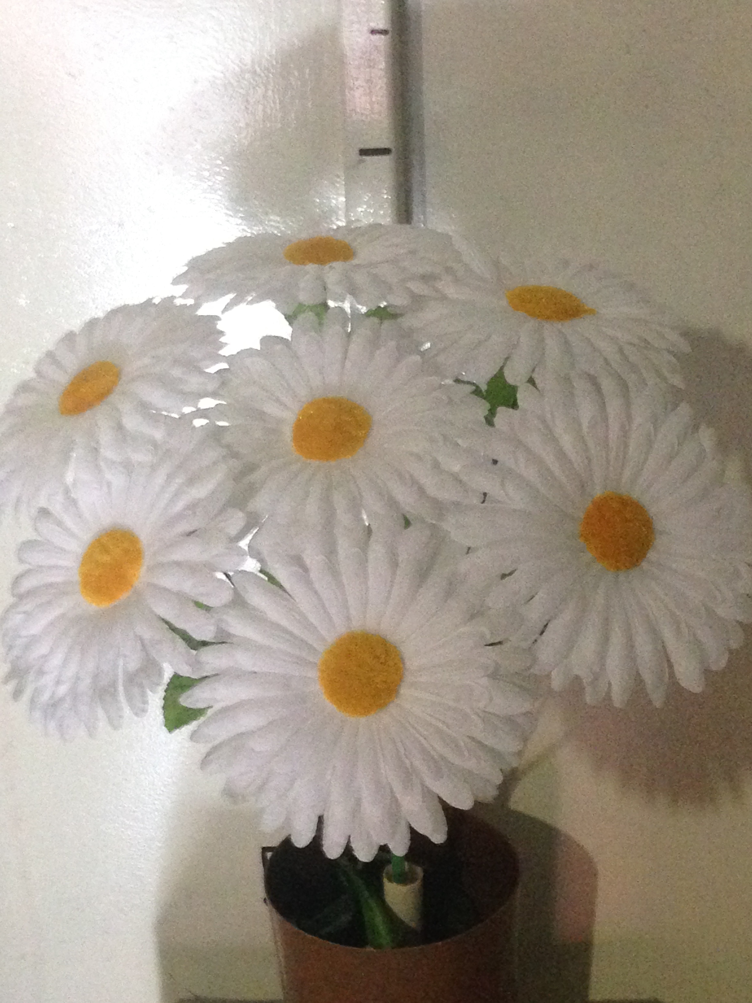 Искуственные цветы оптом Ромашка 7 ка св ножка