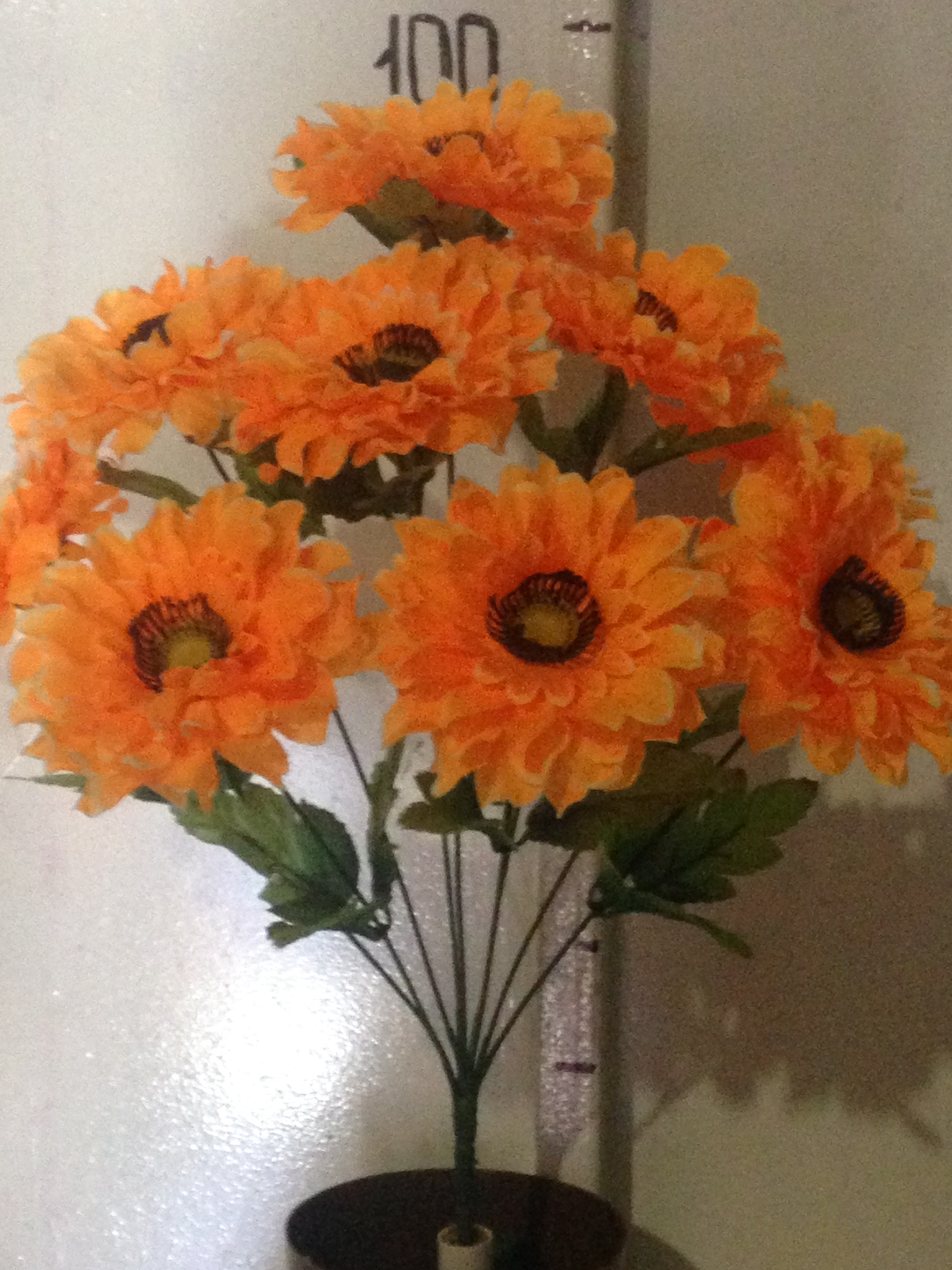 Искуственные цветы оптом Гербера волна