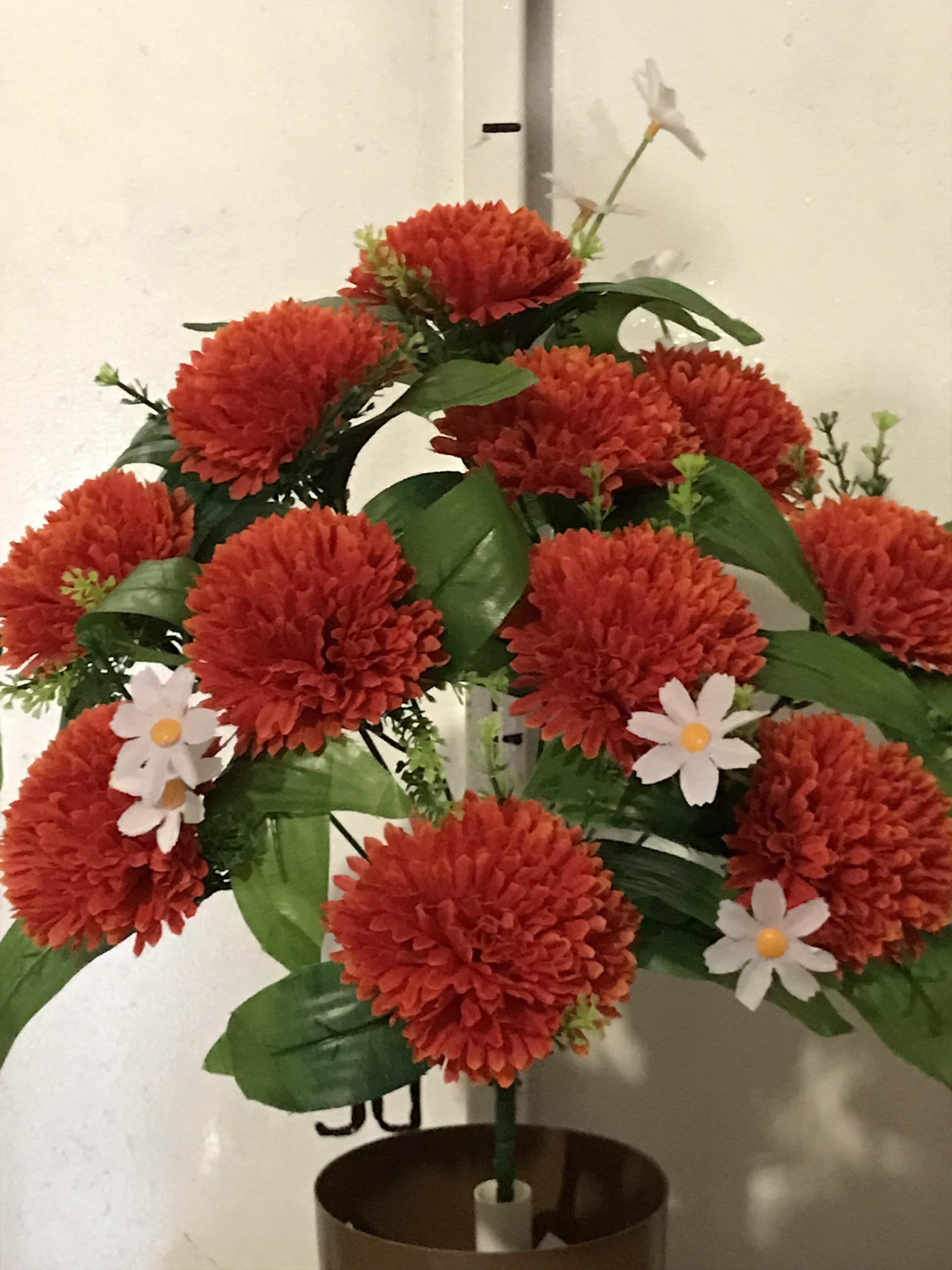 Искусственные цветы оптом Гвоздика вазон