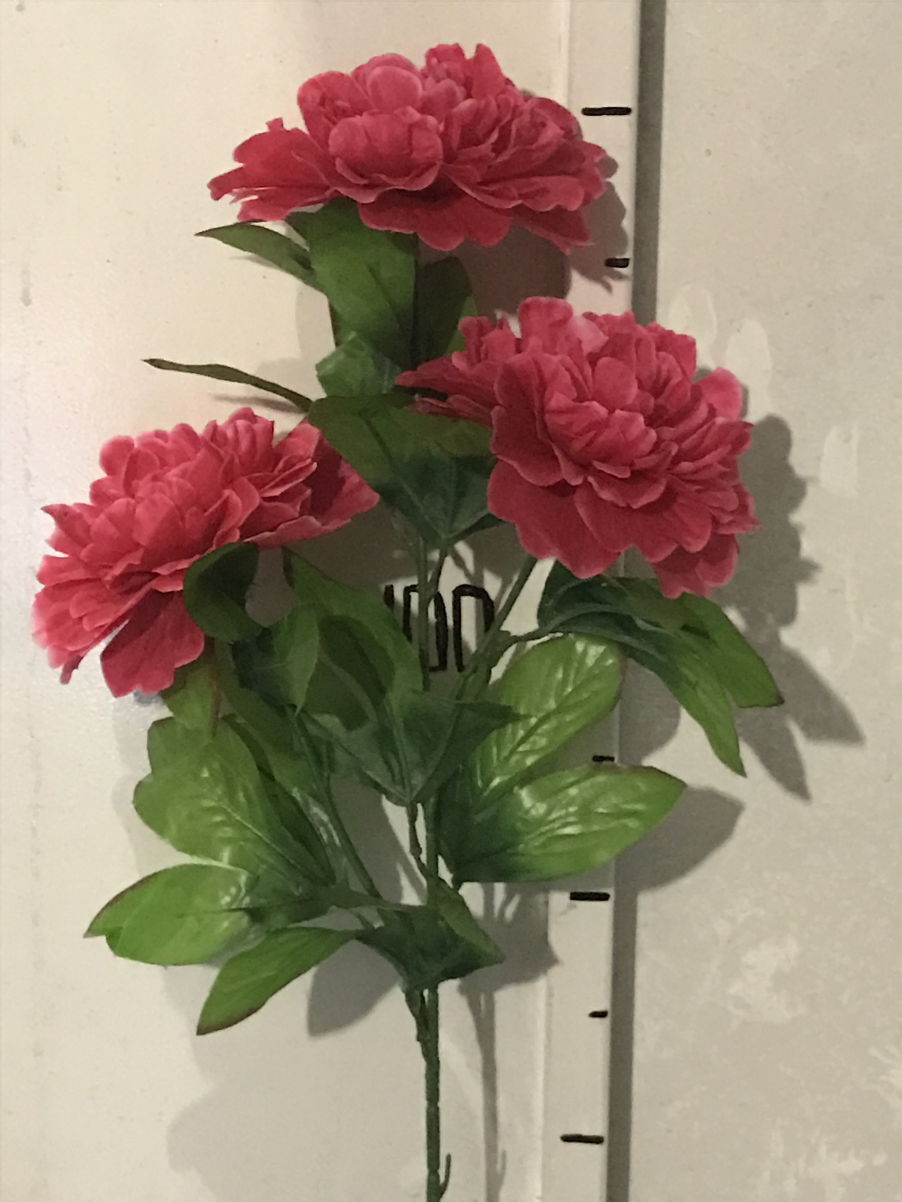 Искусственные цветы оптом Пион ветка 3 ка