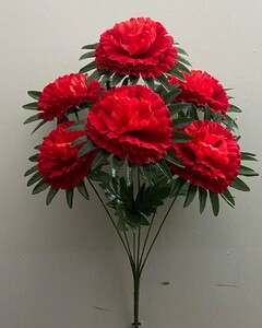 Бархатная гвохдика с листом 6 ка