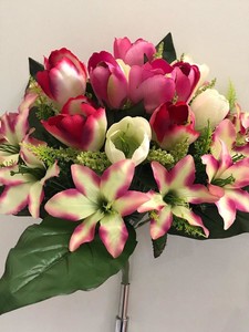 Тюльпан +Лилия вазон