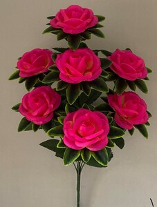 Роза круглая с листом не пресс 7 ка